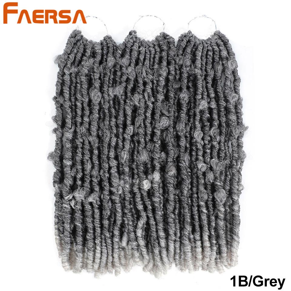 14-дюймовые локоны-бабочки, вязанные крючком, искусственные локоны, косички с предварительной петлей, мягкие локоны, натуральные синтетические волосы с эффектом омбре для наращивания волос для черных женщин