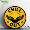 Dream Big Only Retro Star Round Metal Sign D Flat Printing Rustic Yellow  Black Positive Quote Wall Decor for Office Bedro