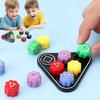 Newest Hot Stone Catching Toy Folk Game Sets Plastic Dice Family Party Game Props Improve Hand-eye Coordination Kids Toys