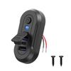 Двойная USB-розетка в прикуриватель автомобиля с поддержкой QC PD Быстрой зарядки, с переключателем, водонепроницаемой крышкой, 12В/24В, Быстрое зарядное устройство, Розетка питания для автомобиля, лодки, автобуса