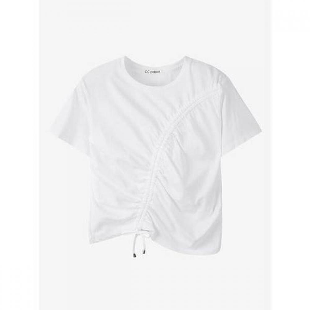 Cc CollecT. Wave Shirring STring DeTail T shirT C262psm333