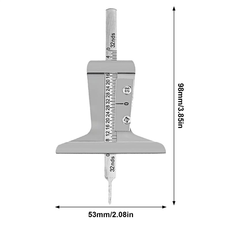 Tire Tread Depth Gauge Car Tire Groove Depth Meter Tool Car Tire Depth Measuring Tool For SUV RV Trucks Motorcycles