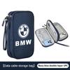 BBKB9 Car Travel Phone Data Line Storage Multifunction Oxford Bag For BMW Performance X1 M3 M6 F01 F02 E34 E36 E60 F10 F20 X6