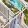 Folding Drying Rack Wall Mounted Space Saving Drying Clip Bathroom Non Perforated Towel Sock Stand Household Balcony Accessory
