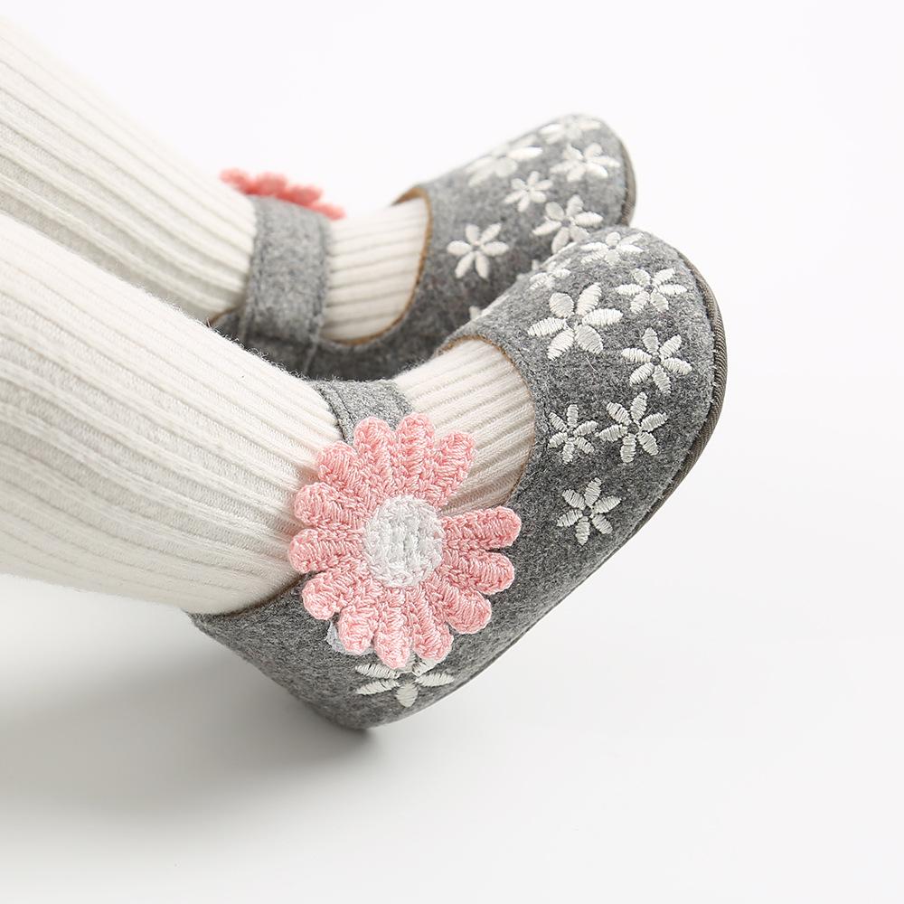 MYGGPP/весенне-осенняя детская обувь принцессы с подсолнухом, маленькая детская обувь, детская обувь, обувь для малышей с мягкой подошвой