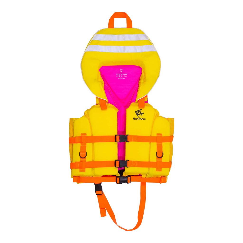 Жилет для сноркелинга REEF TOURER Snorkeling с поддержкой головы, желтый, размер S, RA0407, детский