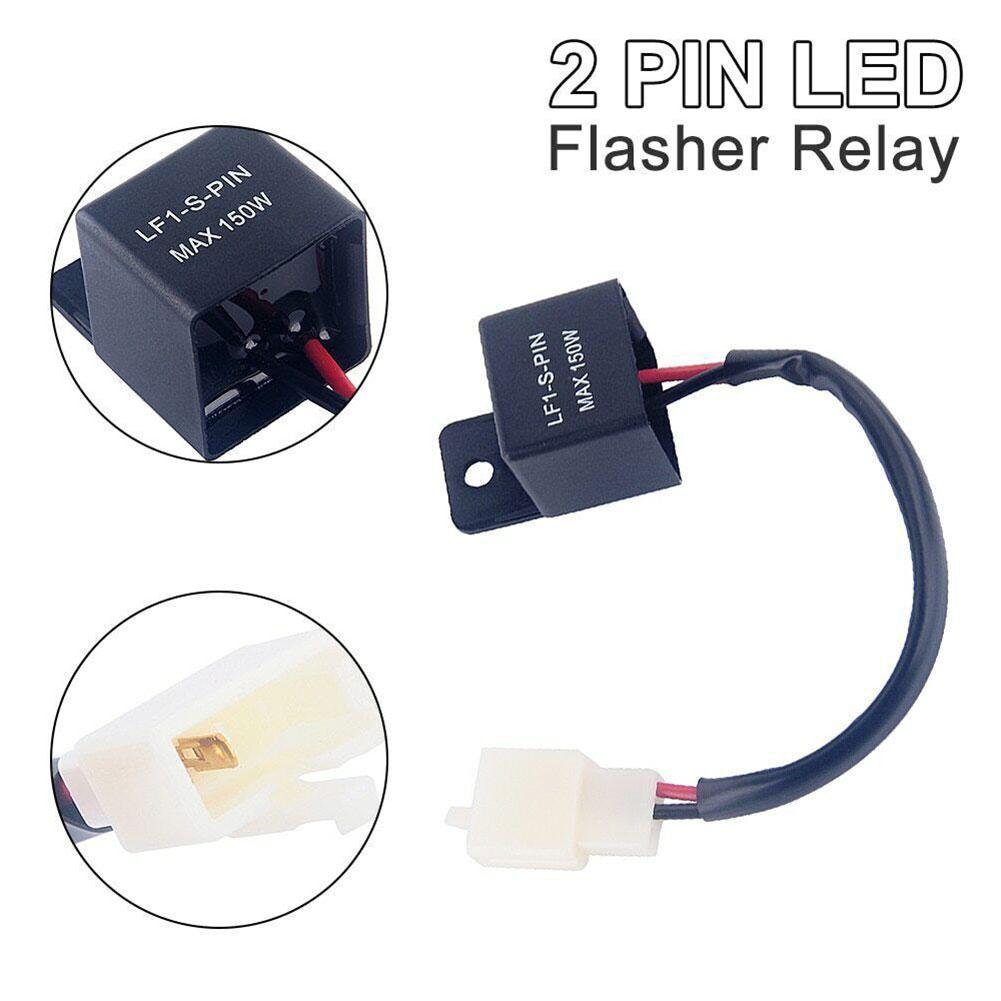 2PIN 12V Motorcycle Adjustable LED Turn Warning Relay Accessory MT09 FZ1 FZ6 R6 Flash MT G0R6