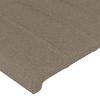 Maison Exclusive - Tête de lit Taupe 200x5x118/128 cm Tissu