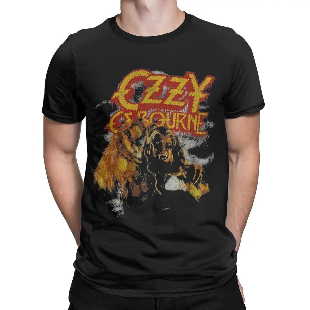Ozzy Osbourne T-Shirt Men Casual 100% Cotton Tee Shirt O Neck Short Sleeve T Shirt Gift Idea Tops