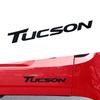 3d ABS Chrome Black Logo Tucson Emblem Letters Nameplate Decal Car Bag Badge For Tucson Sticker Accessories