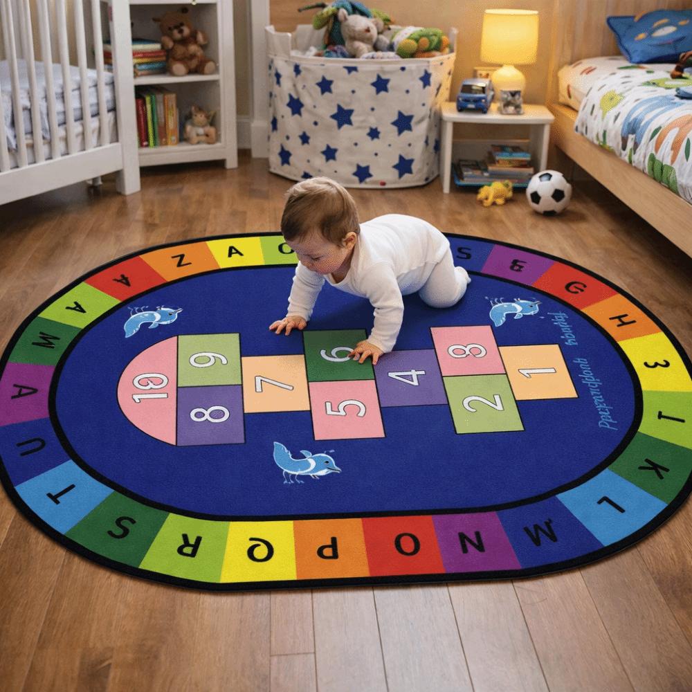 Cartoon Pattern Cognitive Play Mat Animal Number Digital Alphabet Carpet Playroom