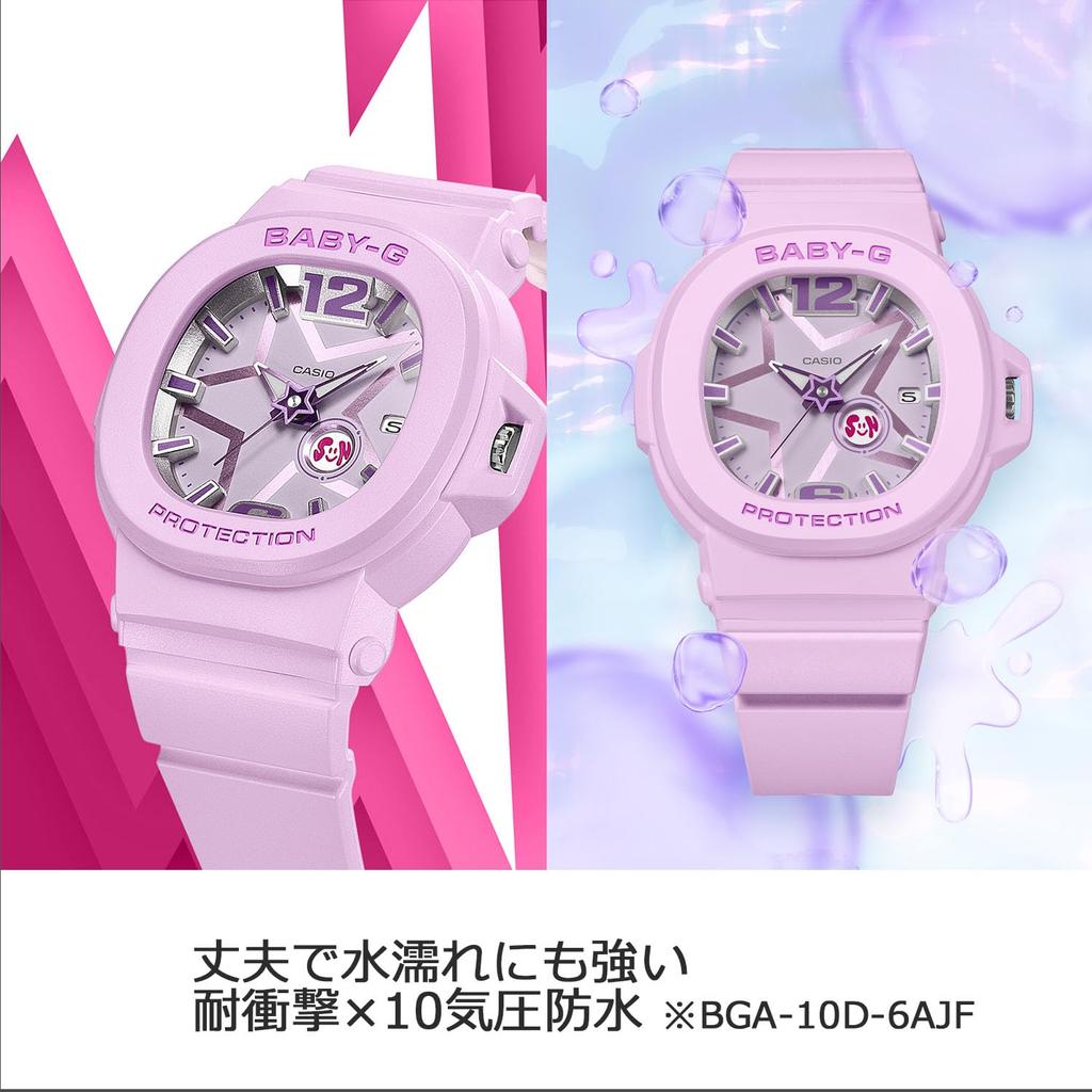 Часы Casio Baby-G (Официальный японский продукт) BGA-10D-6AJF Женские Фиолетовые