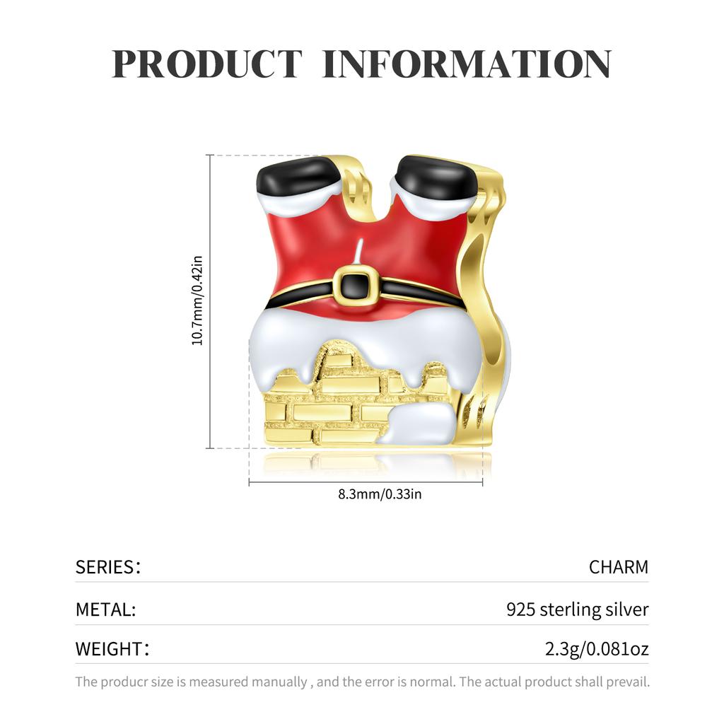Рождественские носки с колокольчиками и конфетами, кулон, оригинальные стерлингового серебра 925 пробы, эмалированные бусины, подходят для женщин, браслеты с подвесками, подвески для изготовления ювелирных изделий, подарок