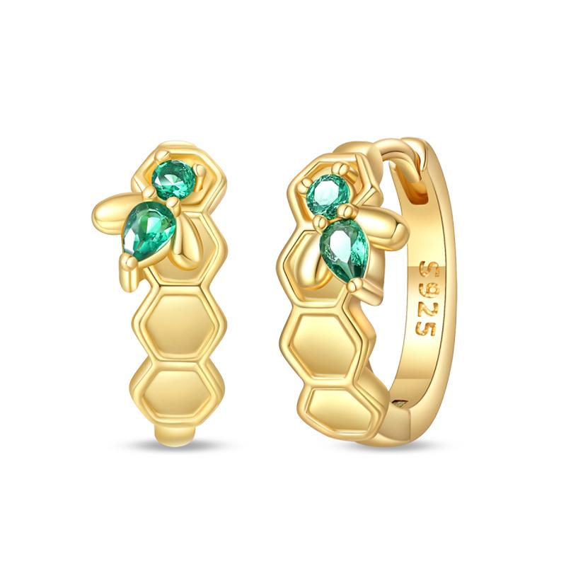 Классические серьги 925 пробы, серебряные звезды, луны, жемчуг, пчелы, золотые серьги-кольца для женщин, помолвка, день рождения, ювелирные украшения Proluxe, подарок