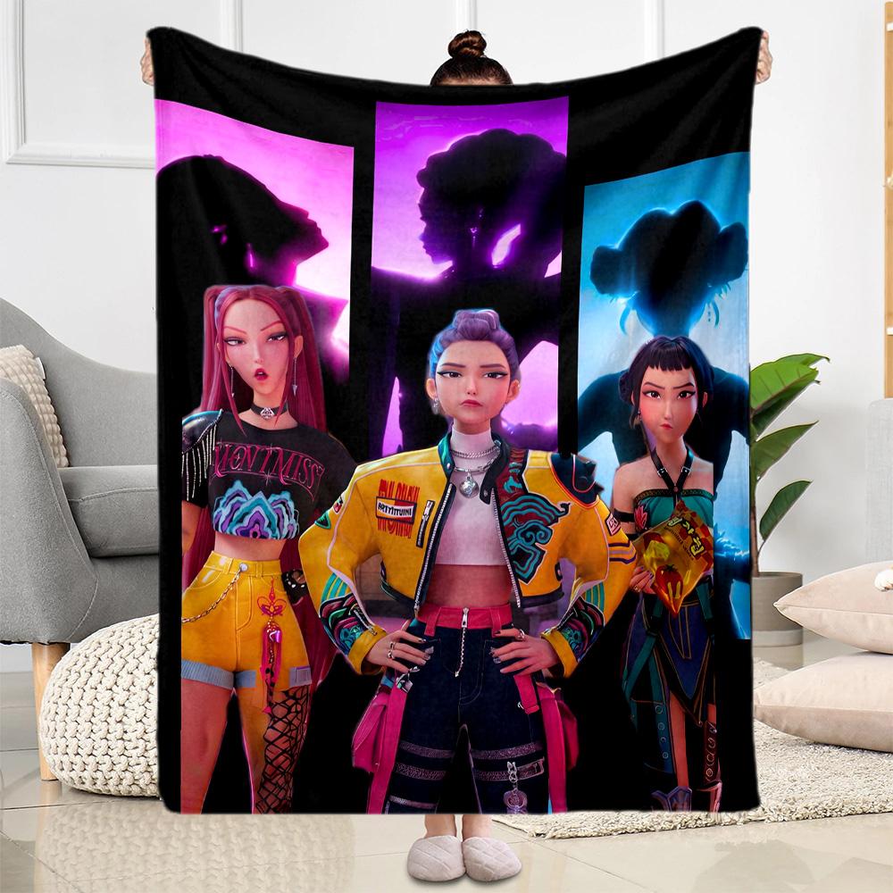 Dance Party Fashion Show Blanket Warmthful Decor Great for Livingroom Couch Bedding for All Seasons Modern Gifts For Family Or Friends