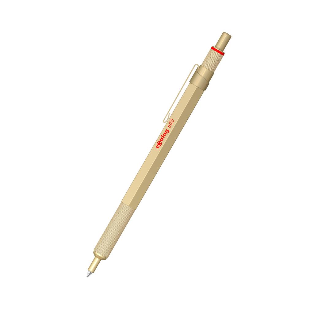 Шариковая ручка ROTRING 600 M Medium Point Knock Type Luxury Brand Gift Gold 2183911 Японский оригинальный продукт на масляной основе