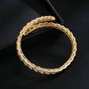Women's Snake Bone Zircon Open Bracelet High Quality Fashion Classic Jewelry Ornaments Banquet Gifts