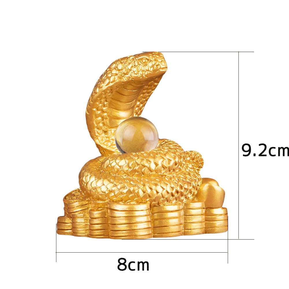 Статуэтка зодиака Змея Змея 2025 Денежная змея Приглашающая богатство Фэн-шуй Товары Амулет размером с ладонь Талисман на удачу Украшение со знаком зодиака Приветствуем весну
