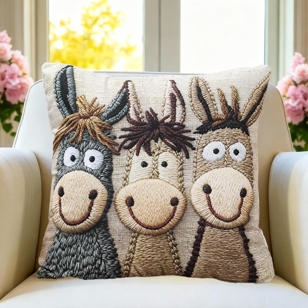 45X45Cm Pillowcase Square Cushion Cover Cute Cat Print Birthday Party Decoration For Home Sofa Bed Bedroom Living Room Decor