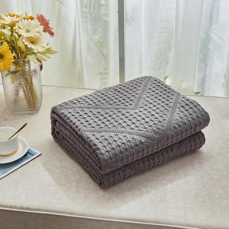 Японское клетчатое хлопковое одеяло, марлевое летнее одеяло, одеяло с кондиционером, двуспальное покрывало для маленьких детей и взрослых, покрывало на кровать