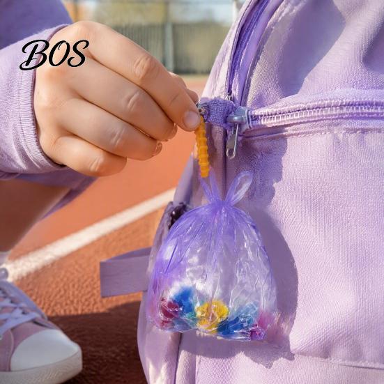 Cute Miniature Garbage Bag Gift Simulated Shaker Pendant, Lightweight Portable Ornament with Buckle, Unique Schoolbag Decoration 3D Printed