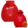 Мужская толстовка Chicago Bulls 91 Родман Свободный крой Длинный рукав Спортивная кофта Осенняя Повседневная одежда