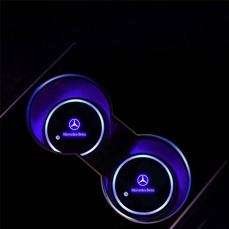 Светодиодная беспроводная подсветка порогов для Mercedes Benz A B C E S V Class GLB GLC GLE Pilot SLK SLC ML SL Vito AMG Sprinter W176 W205