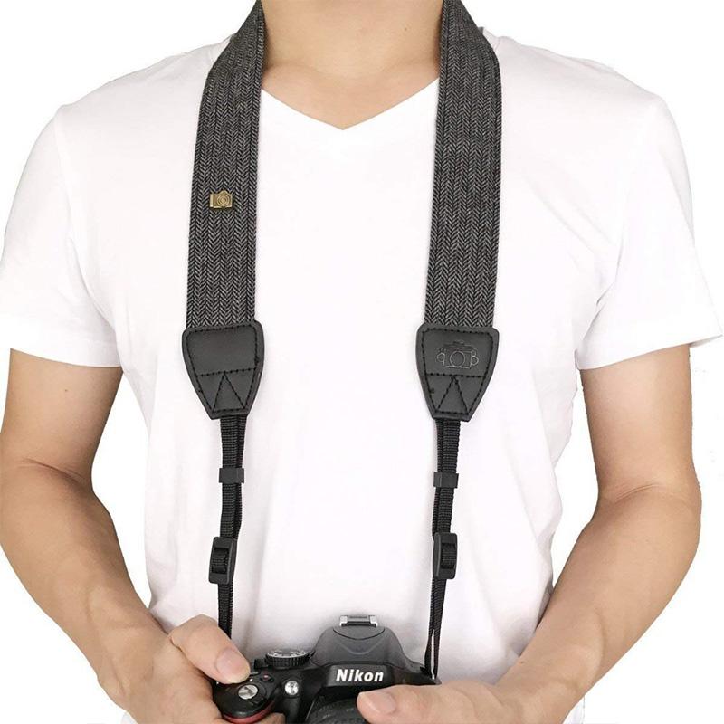 Vintage Style Camera Shoulder Strap Belt Durable Cotton Neck Camera Strap For Canon Nikon For Sony SLR DSLR Photography Strap