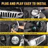7-дюймовая светодиодная передняя фара King Kong для Jeep Wrangler JK