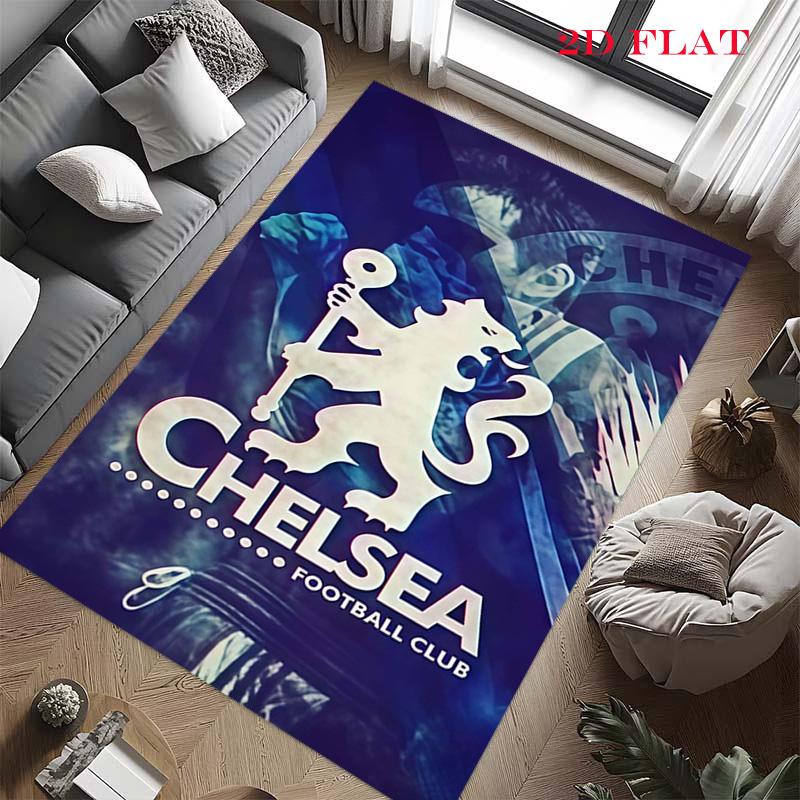 Футбольный Ковер Chelsea FC для Гостиной, Спальни, Дома, Декорация Дивана, Нескользящий Напольный Коврик для Игр Детей