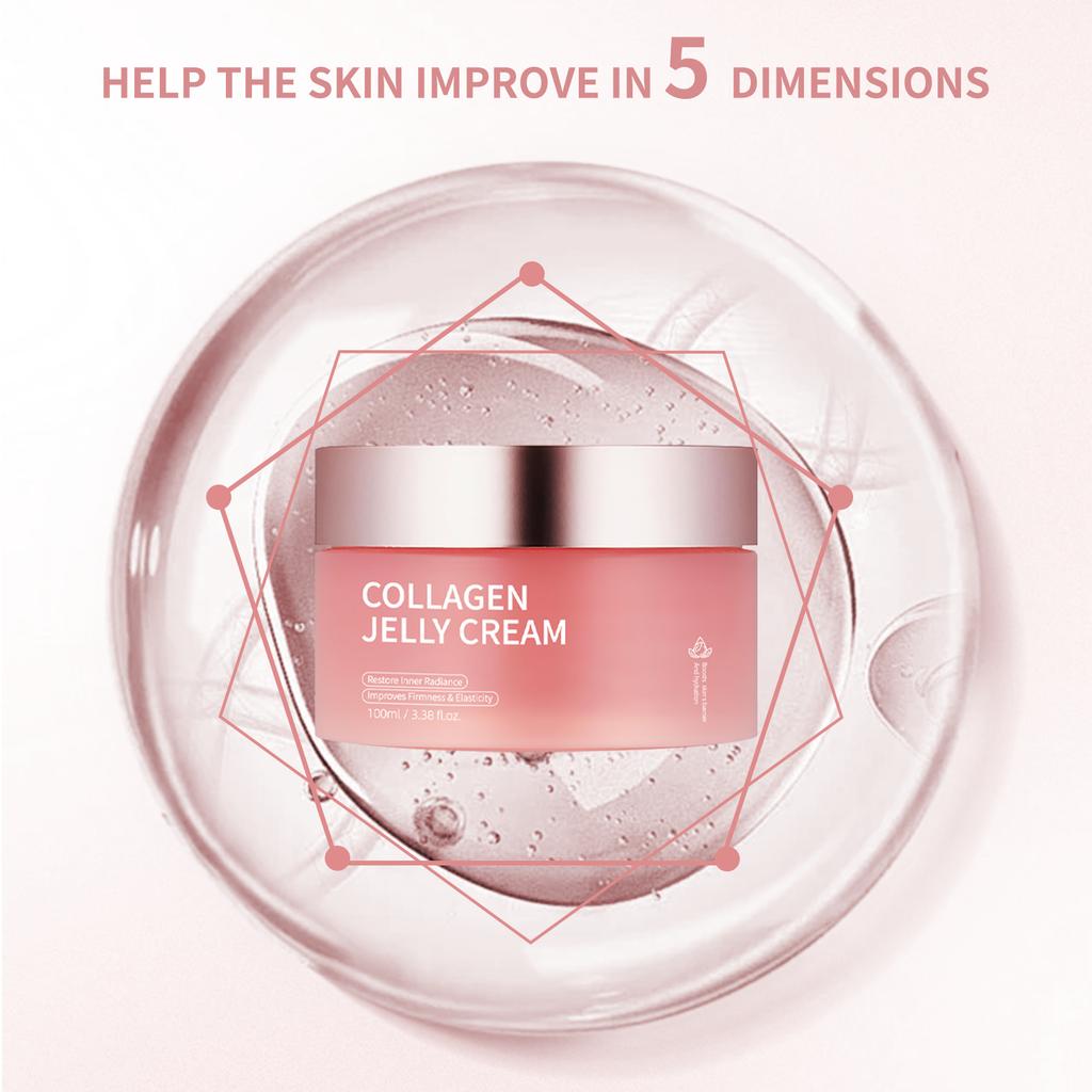 Hydrolyzed Collagen Jelly Cream Niacinamide Gel Moisturizing Facial Cream