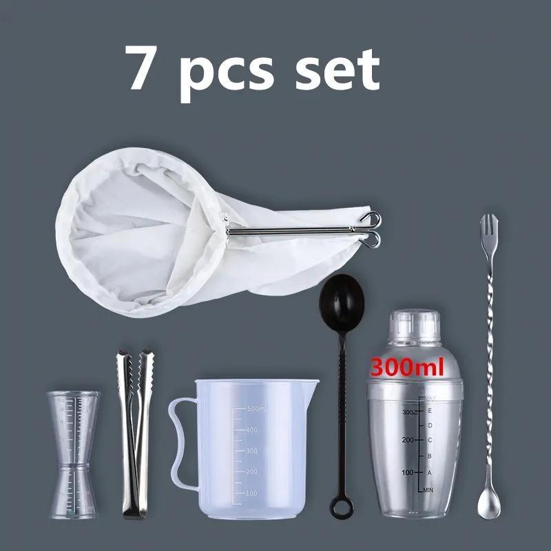 Пластиковый шейкер для коктейлей мартини 350 мл/530 мл/700 мл/1000 мл Миксер для винных напитков, винный шейкер, чашка для миксера для напитков, барная утварь, барный инструмент boston