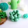 Simulation Plant Candle Silicone Mold Succulent Cactus Resin Moulds for DIY Soap Candy Clay Arts Crafts Cake Gypsum