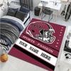 1PC Personalized Custom Name Carpet Rugby Team Print for Living Room Bedroom Home Decor Non-slip Floor Mat Luxury Gift