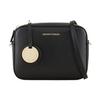 Emporio Armani Сумка для камеры с молнией из кожи палмеллато Женская сумка через плечо Черная Y3B092-YH15A-81386