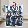 Soft Blankets Travel Office Leon Kennedy Throw Blanket Novelty  Bedspread For Living Room