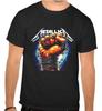 METALLICA ЛОГОТИП РОК-МУЗЫКИ Черная ФУТБОЛКА -1171-