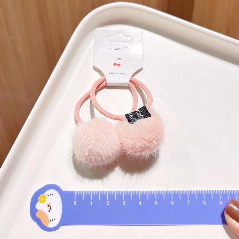 2 шт., милые головные уборы ярких цветов, детские эластичные ленты для волос, детские веревки, аксессуары для девочек, детский головной убор