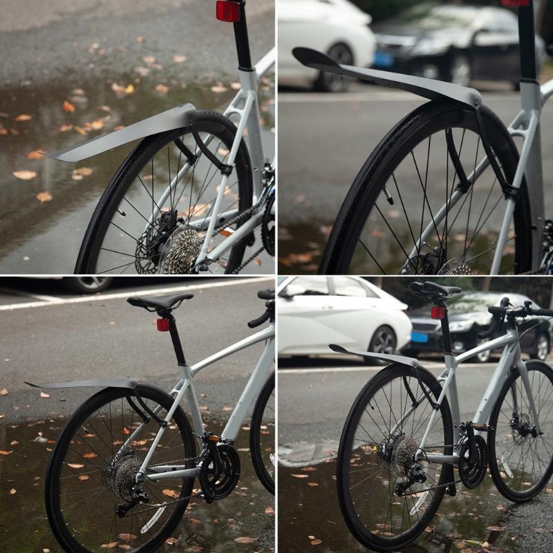 Bike Mudguard Bicycles Foldable Mudguards Portable Adjustable Bike Mud Flap Rear Mud Guard for BMX Mountain Road Bikes