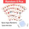 6/9/12/36pcs Cute Adjustable Rings Children Girls Pretend Play Makeup Toys Cartoon Crystal Jewelry Alloy Animal Enamel Rings