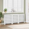 VidaXL White Radiator Cover 205x21.5x83.5 Cm Engineered Wood, Radiator Cap, Top Radiator Cover, Radiator To 852717
