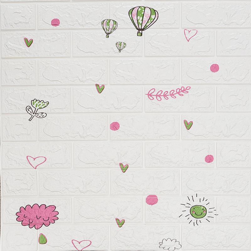 1/5/10Pcs 35*30cm 3D Design Wallpaper Wall Decoration Foam Brick Self Adhesive Waterproof Wall Sticker