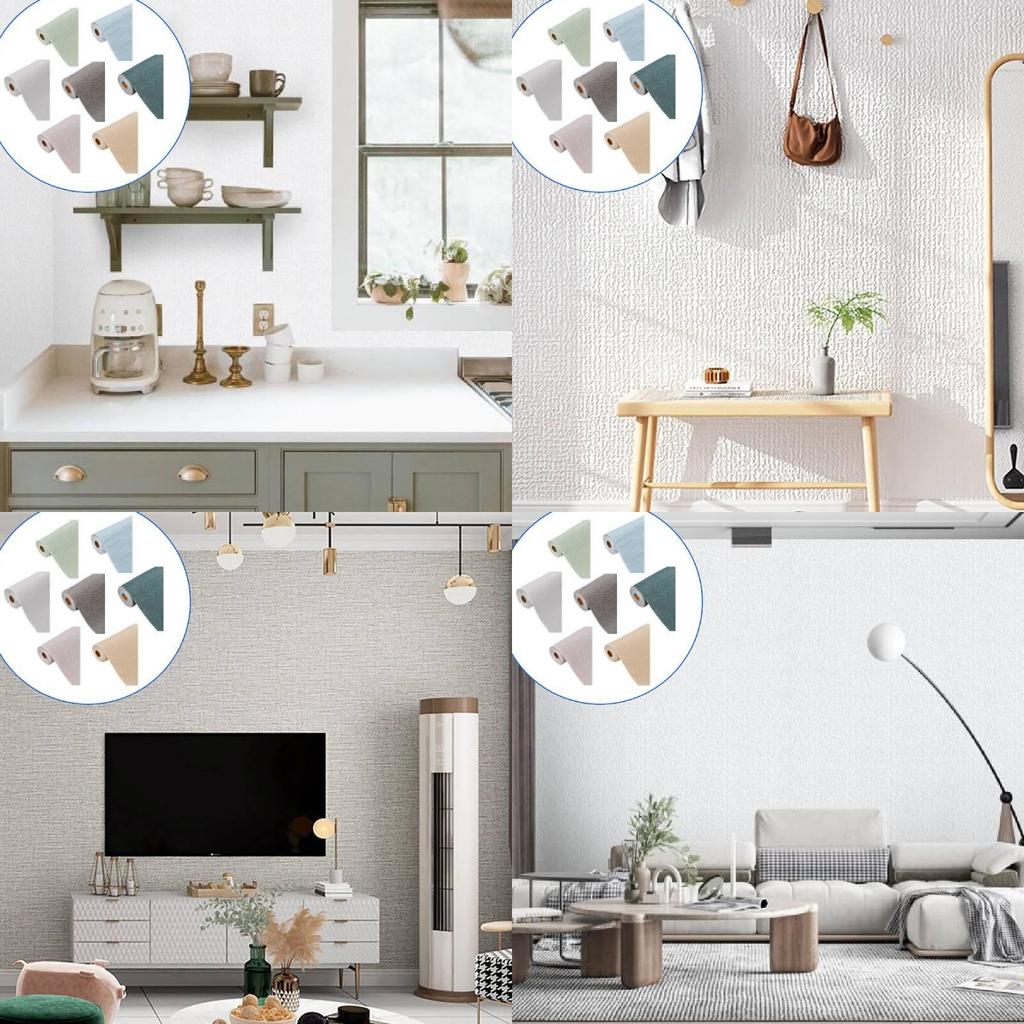 Премиальные 2,8-метровые самоклеящиеся обои для стен в элегантных однотонных цветах для современных домов