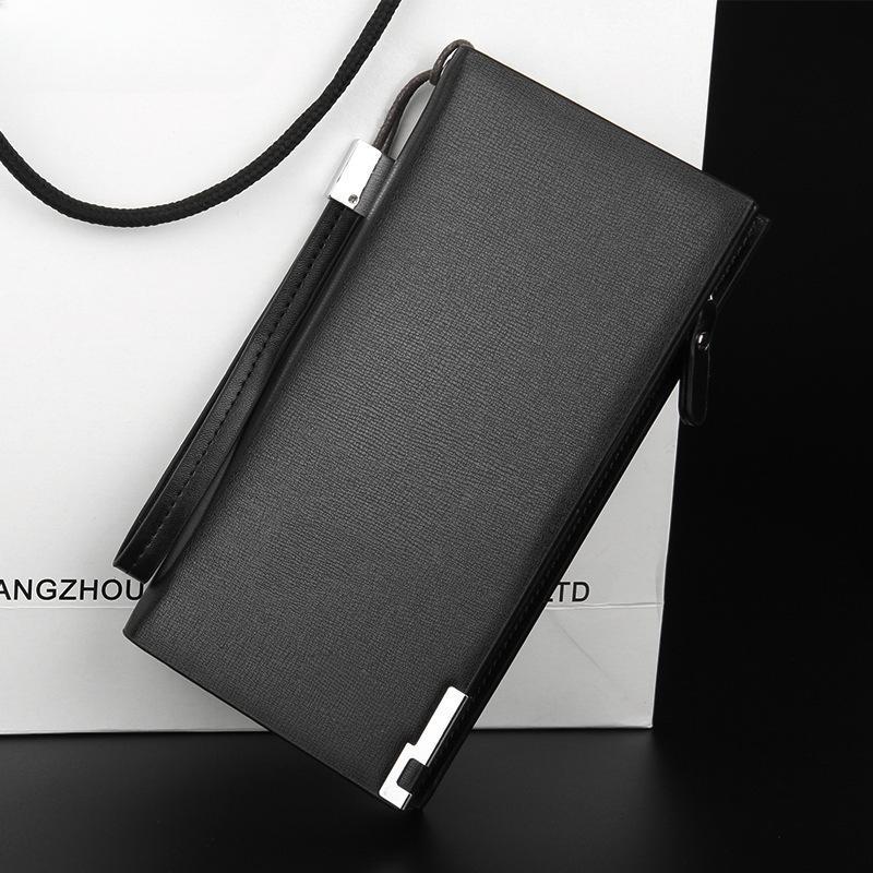 Men Long Wallets Large Capacity Zipper Handbag Card Holder Male Purse Coin Pocket Luxury Brand Clutch Wallet For Men