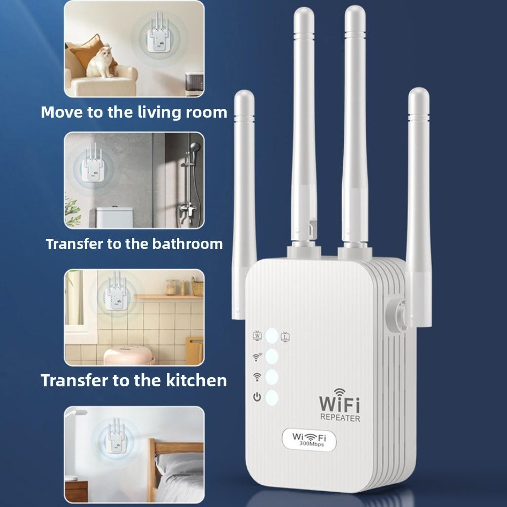 Белый 300 Мбит/с WiFi Усилитель 2,4 ГГц Роутер Усилитель Wi-Fi Сигнала US Беспроводной WIFI Повторитель ТВ
