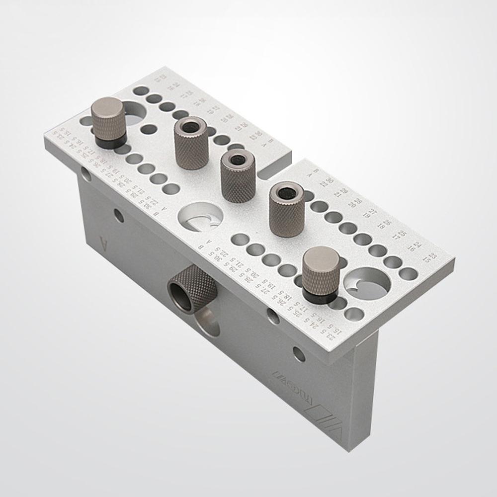 3 In 1 Woodworking Doweling Jig Kit Adjustable Drilling Guide Puncher Locator Positioning Hole