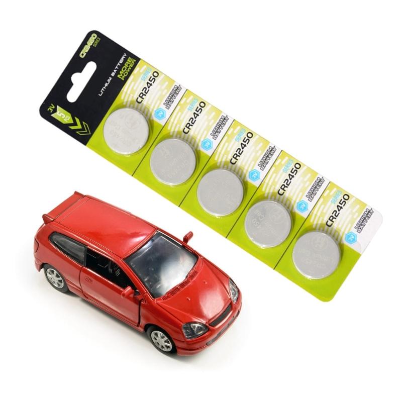 Pack Of 5pc/10pc CR2450 Lithium Button Cells 3V CR2450 Battery Long Last Power Batteries For Remote Controls And Toy