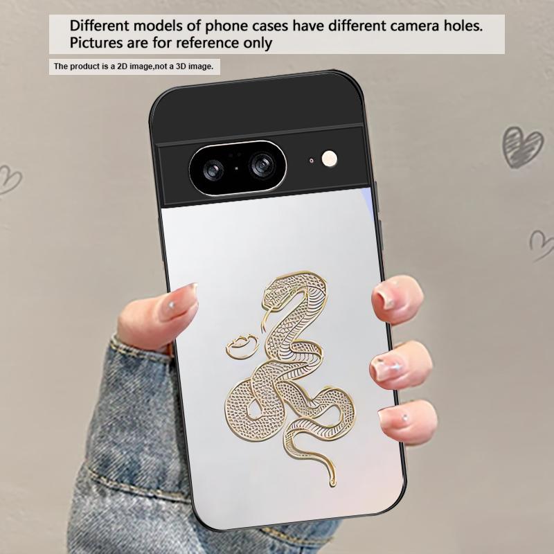 Секретный узор Xuanjin для Google Pixel 8 7 9 10 Pixel 10 Pro XL Pixel 9 Pro XL Pixel 8a 7a Pixel 7 Pro Черный стеклянный чехол для телефона