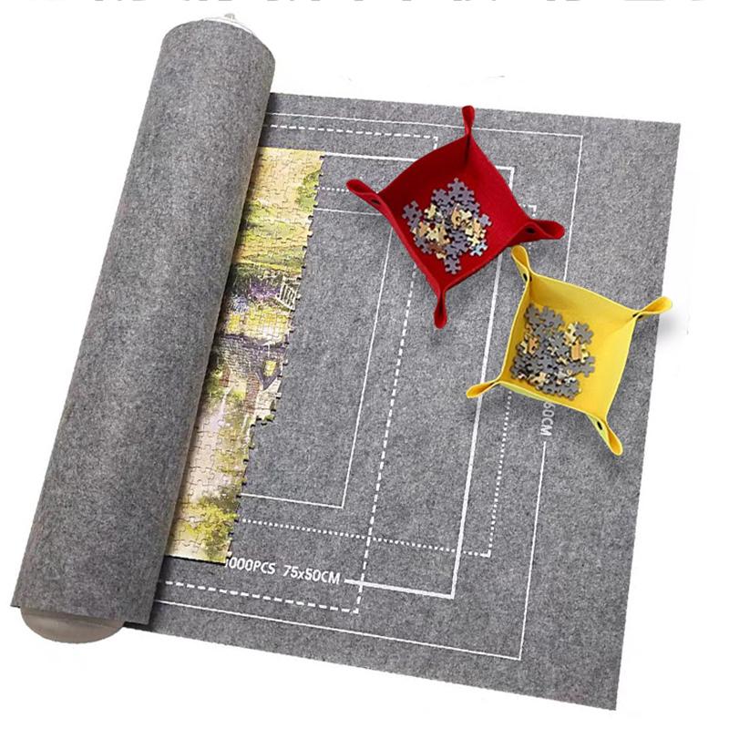 1500-3000 шт. Коврик для хранения пазлов Портативное одеяло для хранения Нескользящая фетровая ткань Взрослый DIY Изделие ручной работы Инструмент для хранения TMZ