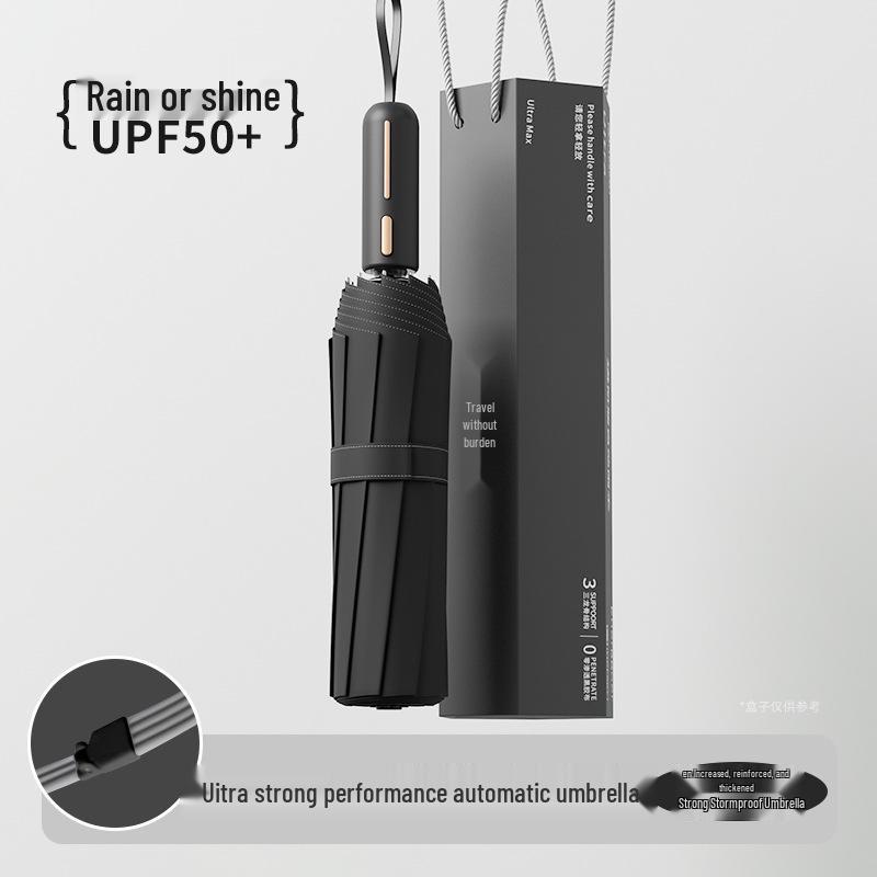 Автоматический складной зонт с 24 спицами, ветрозащитный, для мужчин, для дождя или солнца, с защитой от УФ-лучей